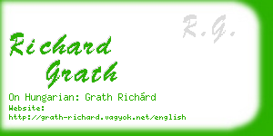 richard grath business card
